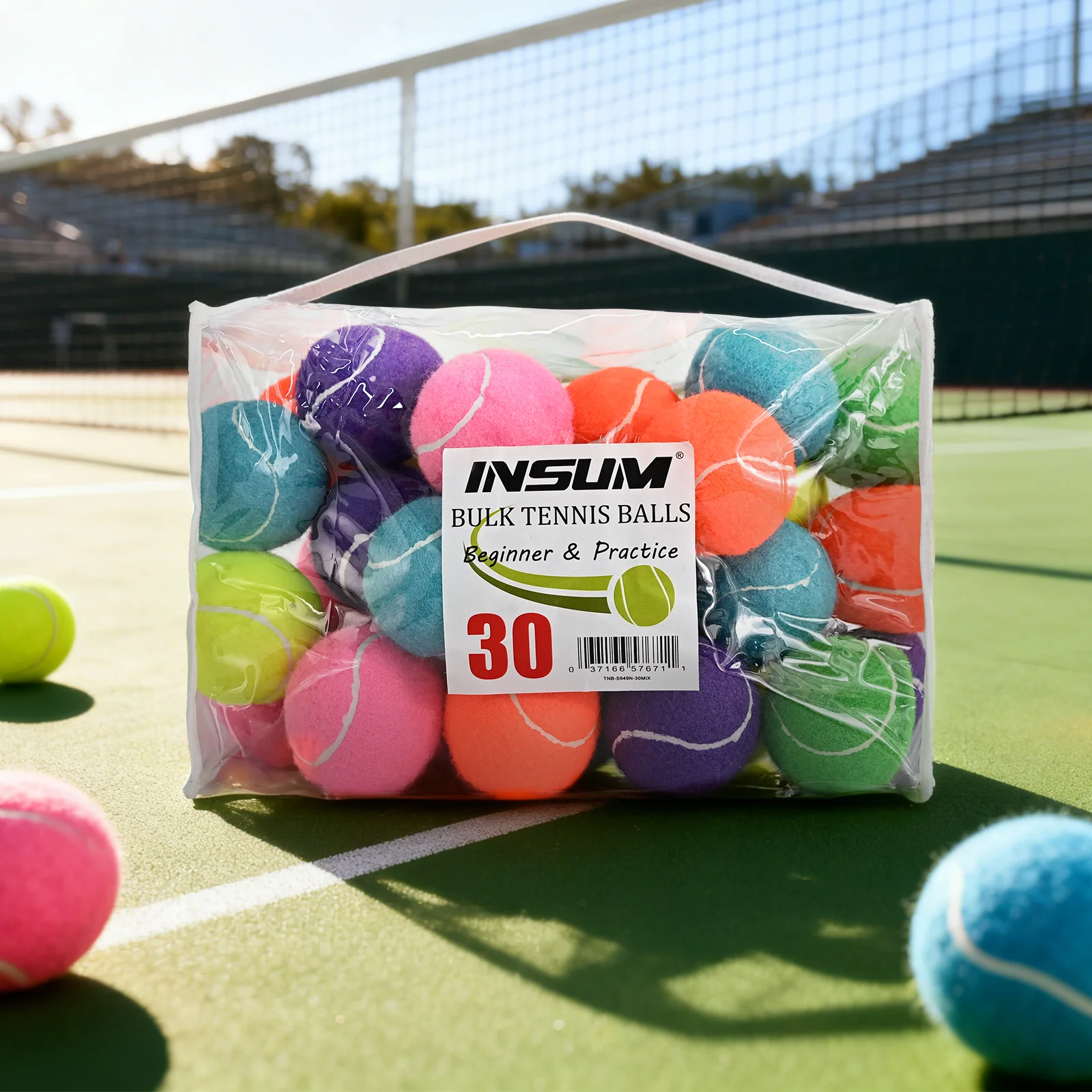 AMA Tennisballen, 6/12/20 stuks geavanceerde trainingsballen voor beginners, hondentraining tennisballen met mesh tas voor gemakkelijk transport