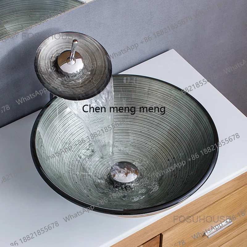 A17 Art Bathroom Washbasins Nordic Simple Spiral Pattern Bathroom Sinks Stage Basin Sanitary Ware Stage Basin Kitchen Washin
