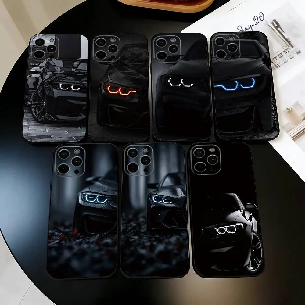 

Black Car COOL Phone Case Silicone Soft For IPhone 17 16 15 14 13 12 11 X XR Plus Pro Max Plus