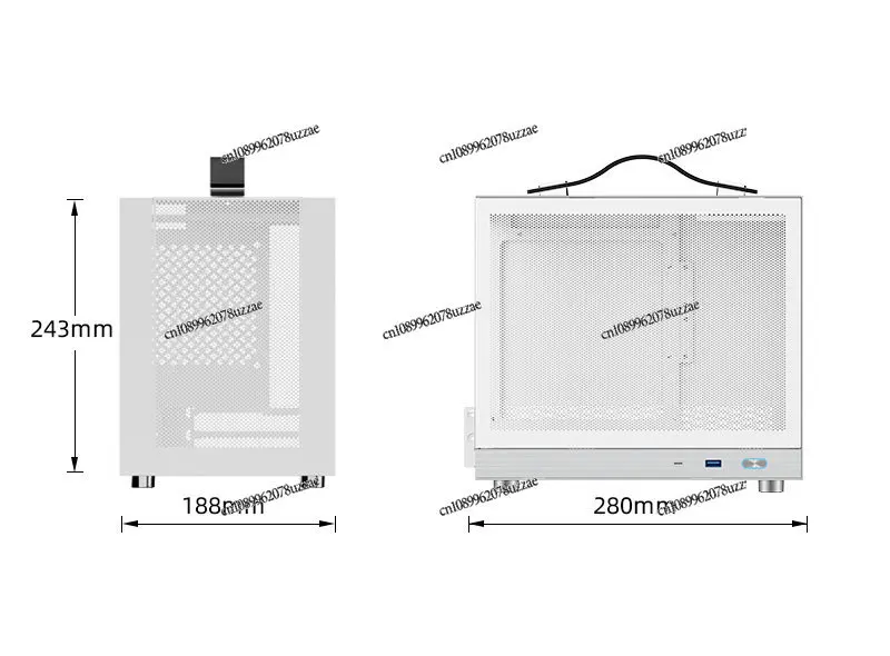 Flash Scale G200 Casing Komputer Desktop Portabel ITX MESH TIPE C