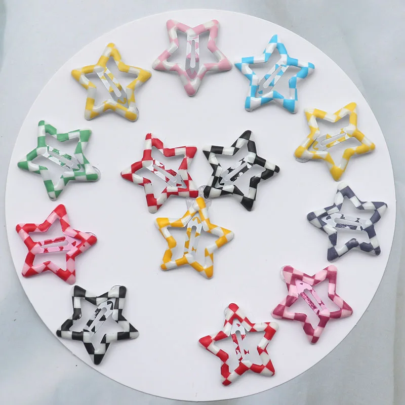 10/20 قطعة لطيف Y2K ستار هندسية بسيطة المفاجئة مقاطع الشعر الكلاسيكية مضفر تصفيفة الشعر الثابتة إكسسوارات الشعر دبوس الشعر المعدني المشابك #5