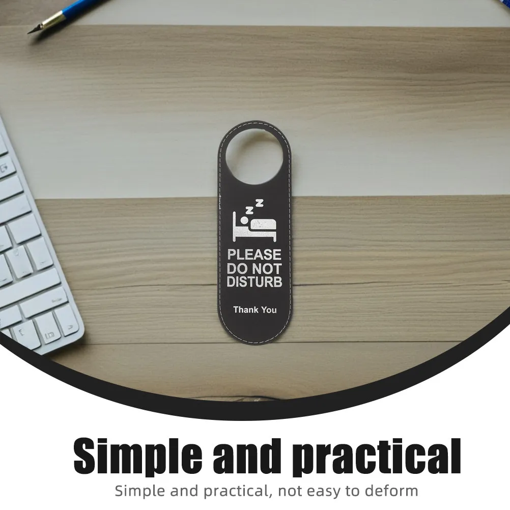 3Pcs Premium Door Hanger Sign Double Side Hanging Door Sign for Hotel Do Not Disturb Make Up Room Function