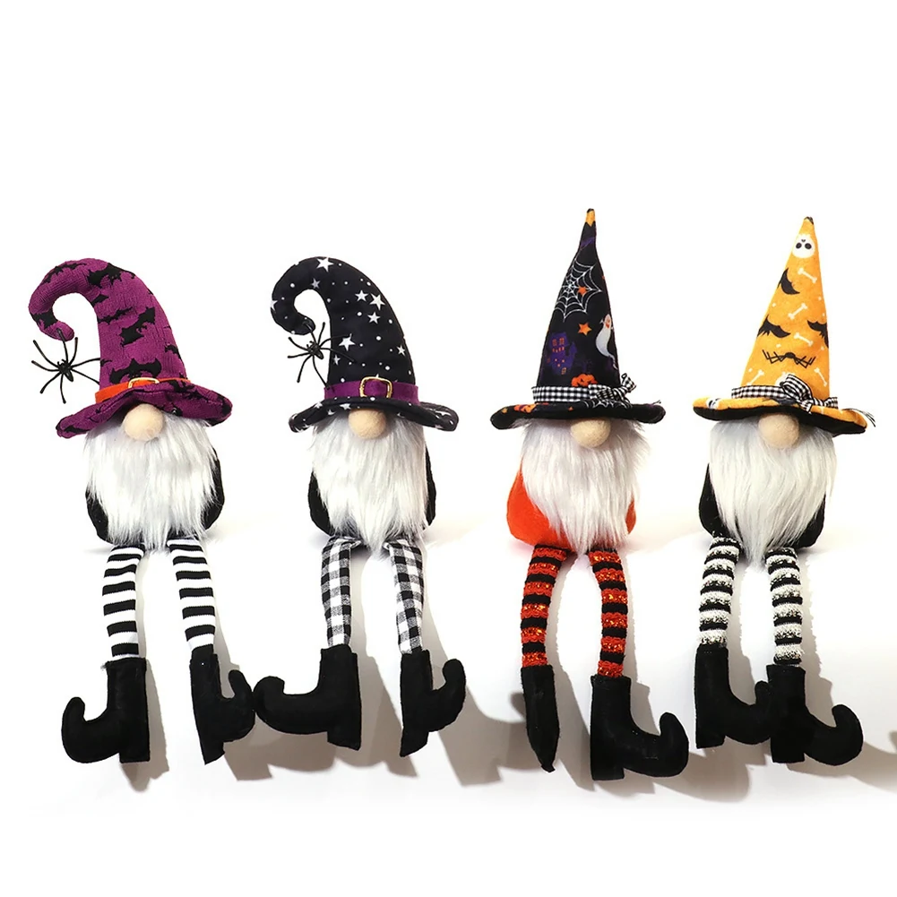 

Halloween Decorations Faceless Gnome Doll Party Decor Plush Faceless Gnome for Home Desktop