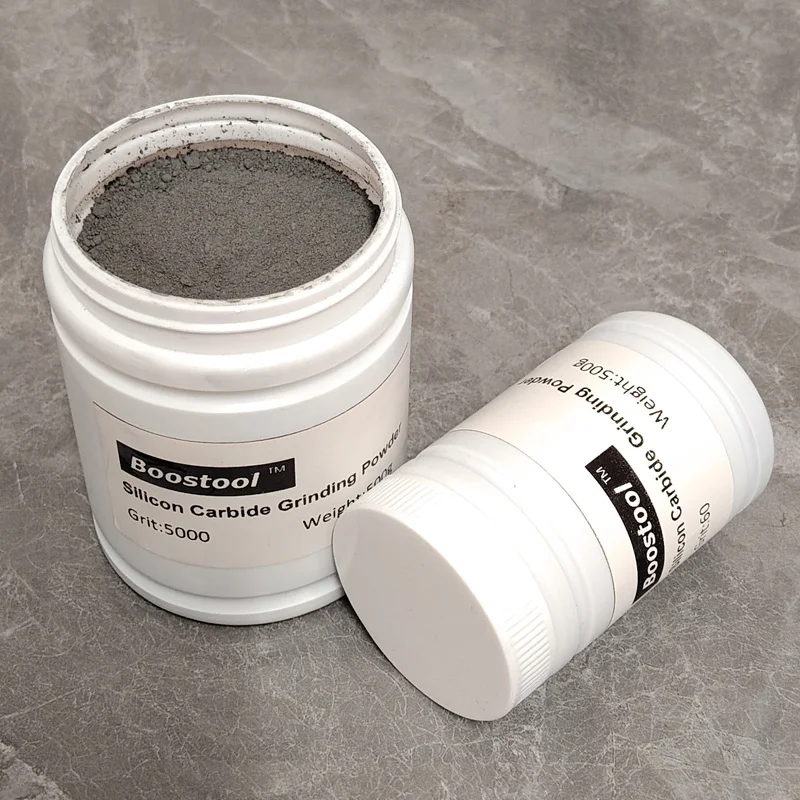 500 جرام Grit60 ~ 3000 مسحوق جلخ صغير من Carborundum باللون الأسود بواسطة آلة بهلوان الاهتزاز تلميع اليشم والعقيق #4