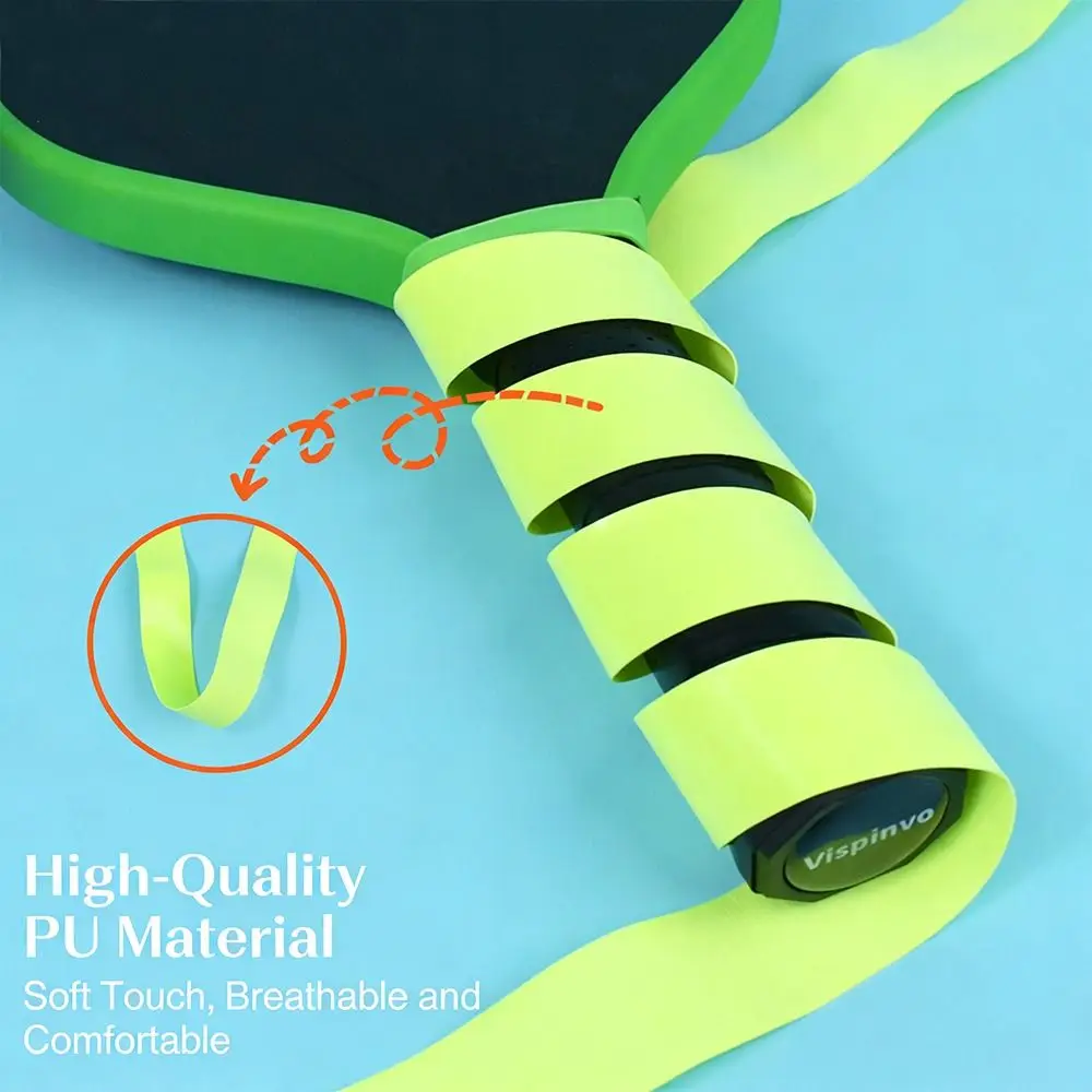 

6PCS Multicolor Pickleball Paddle Overgrip Absorb Sweat Anti-slip Tennis Grip Tape Shock-absorbing 0.6mm Thickness