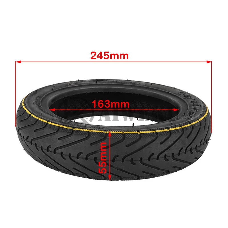 60/70-6.5 10 بوصة إطارات دون أنابيب ل Ninebot Max G30 G30D سكوتر كهربائي الجبهة الخلفية إصلاح أجزاء الإطارات