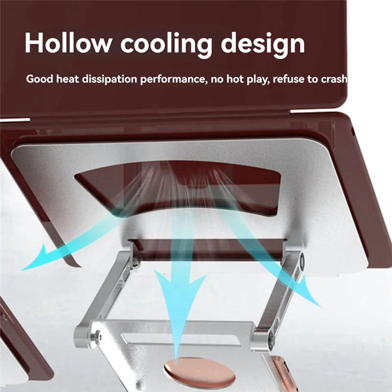 Advanced Foldable Double-Layer Laptop Stand Foldable Double-Layer Laptop Stand For Ipad  Huawei Computer Silver