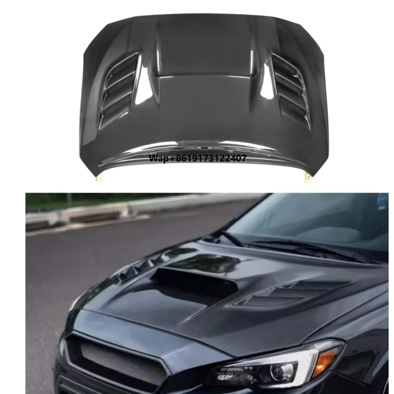 

Good Fitment Car BodyKit Front Hood Cover with Vent for WRX/STI 11th Gen 2015-2021 Front Bonnet Hood
