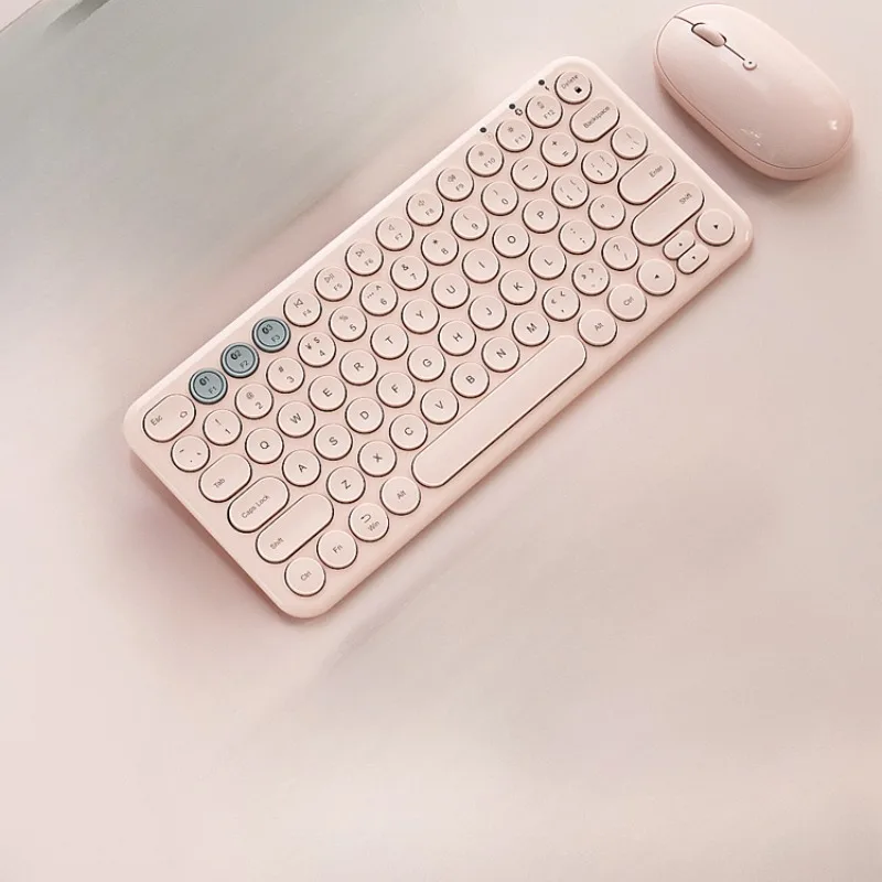 bluetooth keyboard and mouse with mobile phone tablet laptop typing wireless keyboard and mouse set