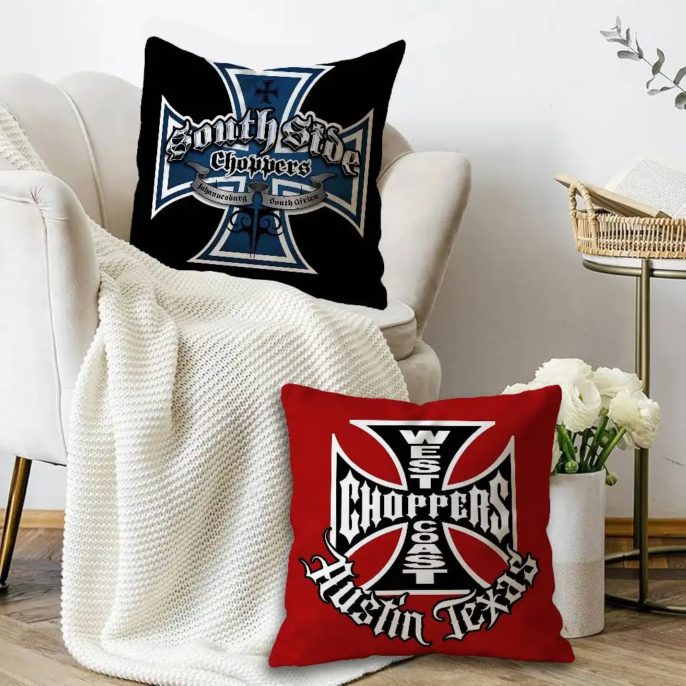 W-West Coast Choppers Personalized Pillow Cover Kids Bedroom Wild Party Decor Pillowcase kid Birthday shower Gift
