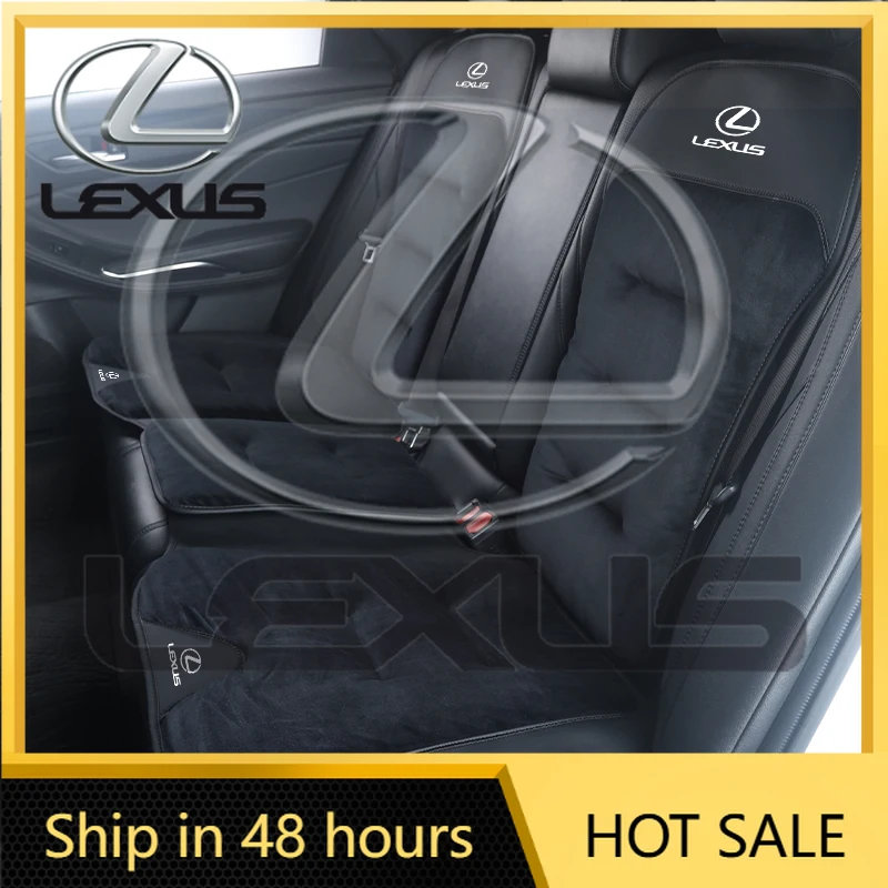 

2026 Hot Interior Stickers Car Winter Seat Cushion Velour Seat Cover Warmer Backrest Accessories For Lexus UX250h RX450h CT200h
