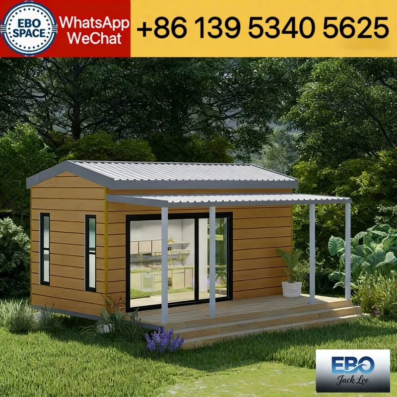 20ft Folding House Expandable Box Container House Kitchen&Shower Waterproof Made in China Folding House