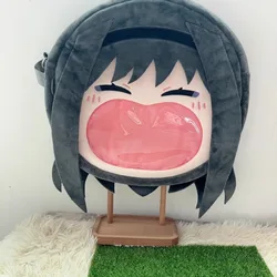 Anime Puella Magi Madoka Magica Cosplay Akemi Homura Transparent Campus Student Zipper Cartoon Backpack Messenger Shoulder Bag