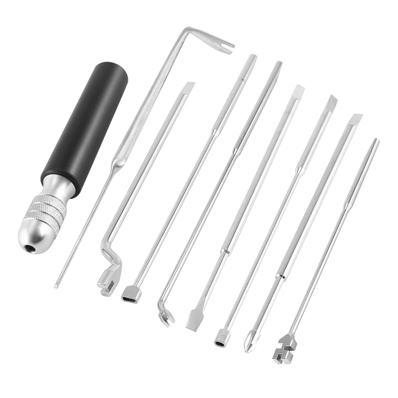 

9Pcs Piano Tuning Repair Tool Piano Maintenance Tool For Piano String Machine Piano Handle Tuning Tool-B60B