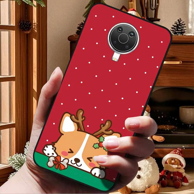 Christmas Cover For Nokia G20 G10 X20 X10 Cases 7.2 6.2 1.4 / 2.4 / 3.4 / 5.4 Cute Soft TPU Silicone Back Cover for Nokia7.2 6.2