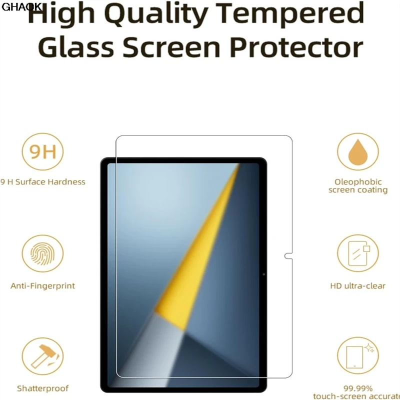 1 PCS Tempered Glass Screen Protector For Xiaomi POCO Pad C1 9.7 Inch Anti Scratch Anti Fingerprint Clear Tablet Protective Film