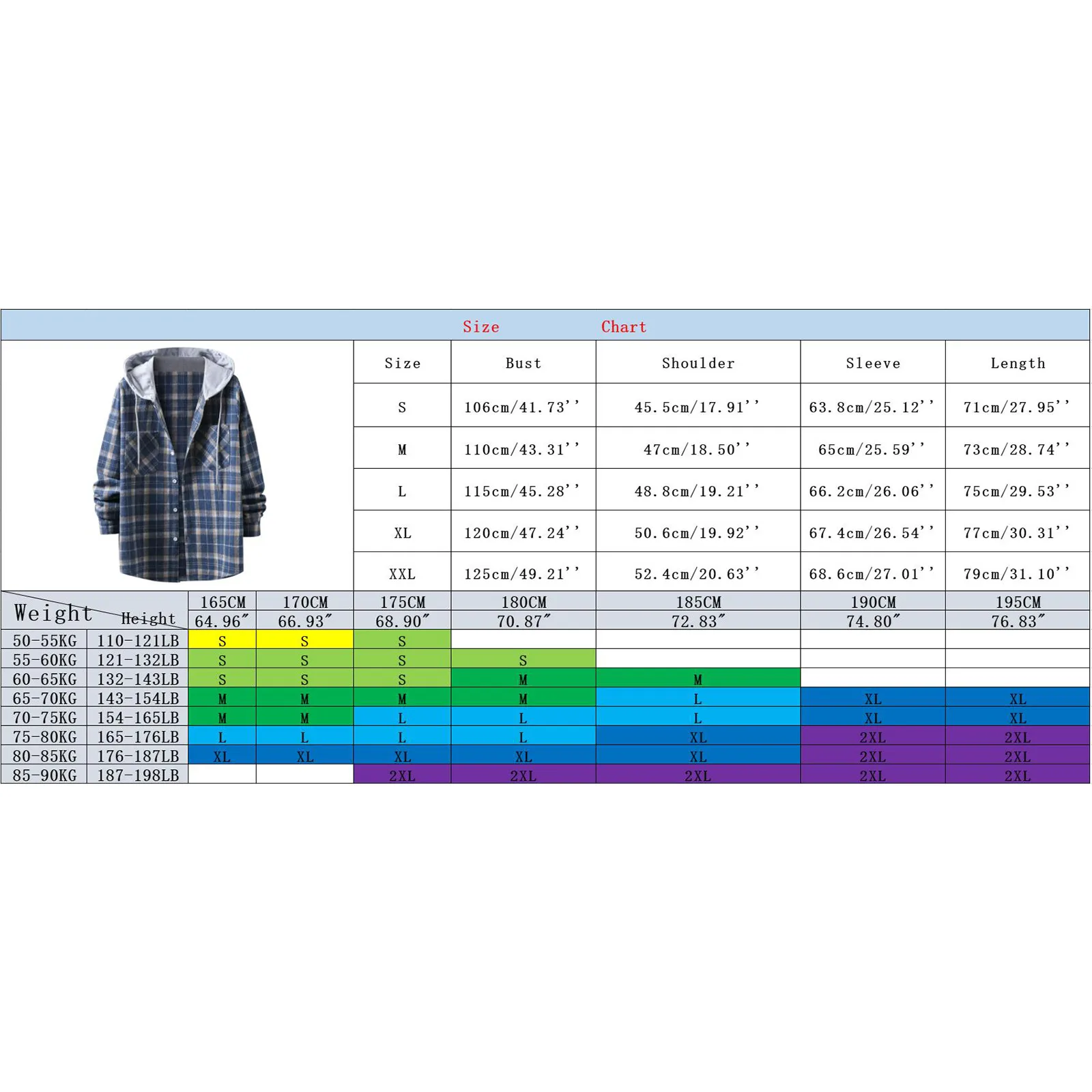 Men Plaid Hoodie Fashion Buffalo Plaid Men Loose Sweatshirt Mens Spring Autumn Long Sleeve Pockets Hooded Checked Flannel Shirt