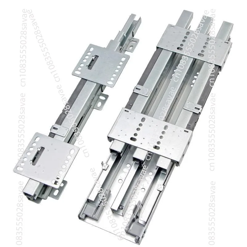 

Heavy-Duty Slide Rails for High-Deep Cabinets, Mounted Cabinets, Wardrobe Rail Slides, Damping Buffering Rails for Floor and Cei