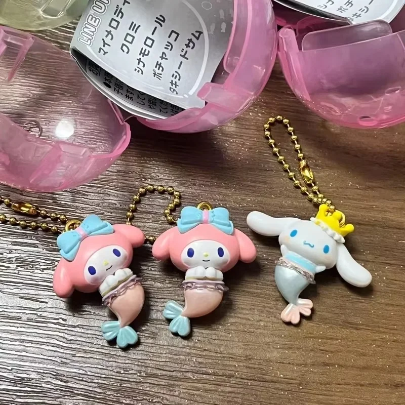 

Bandai Gashapon горячий кулон Mint Edition Kuromi Mymelody Pochacco Cinnamoroll Tuxedosam фигурка куклы игрушки подарки для детей