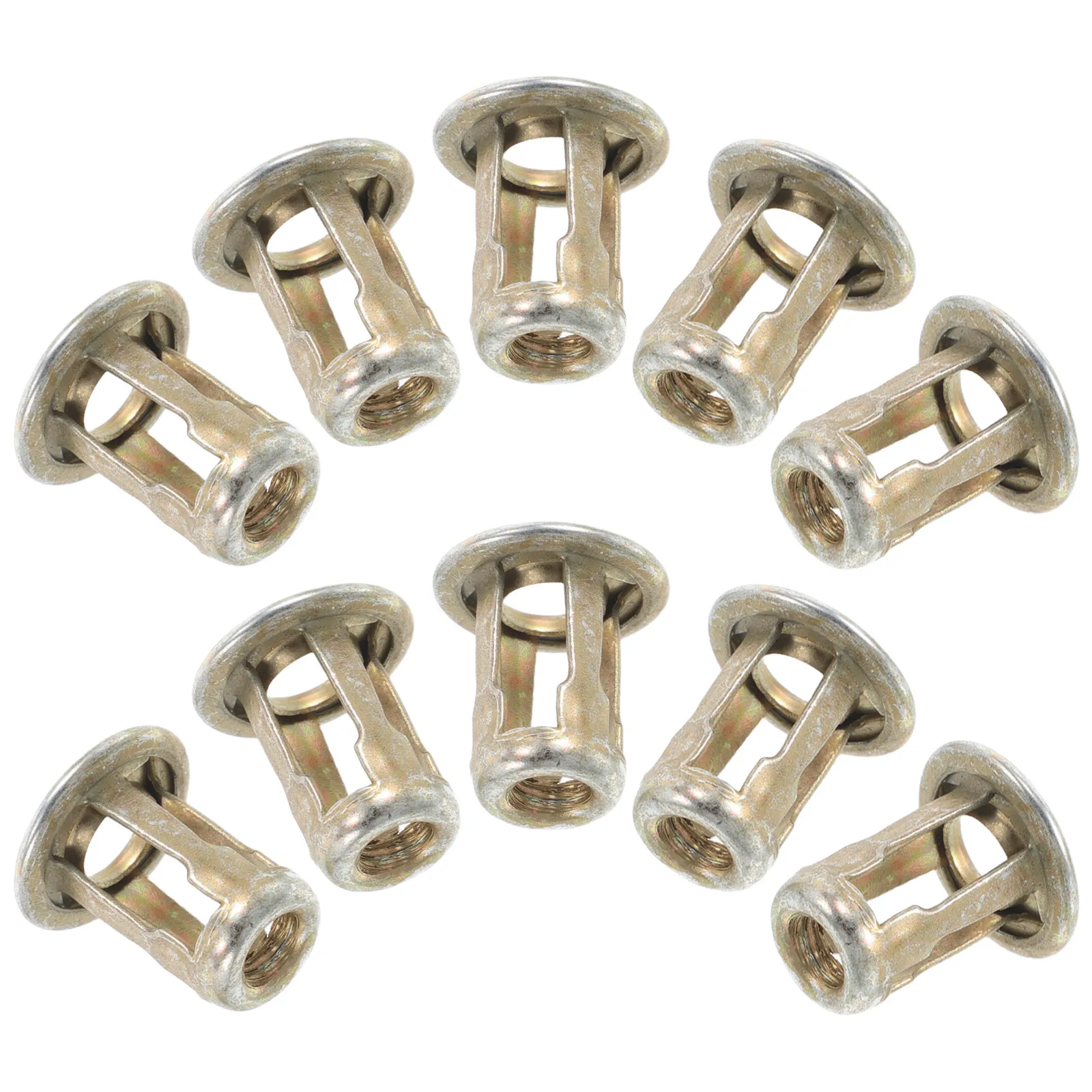 10Pcs Automotive License Plate Fasteners Heavy Duty Metal Screw Base Buckle Clips for Reliable Vibration Resistant Mounting
