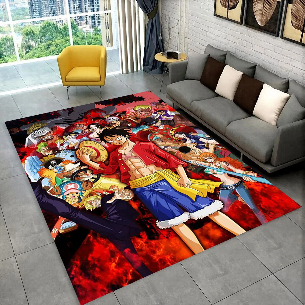 Tapis de dessin animé Zoro One P-Piece pour salle de jeux, chambre à coucher, salon, canapé, décoration de la maison, tapis de jeu pour enfants, tapis de sol antidérapant