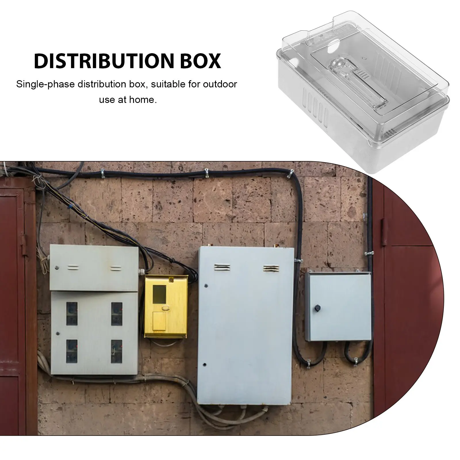 Plastic Electrical Distribution Box Protection Transparent Window Cover Outdoor Weatherproof Small Plastic Box