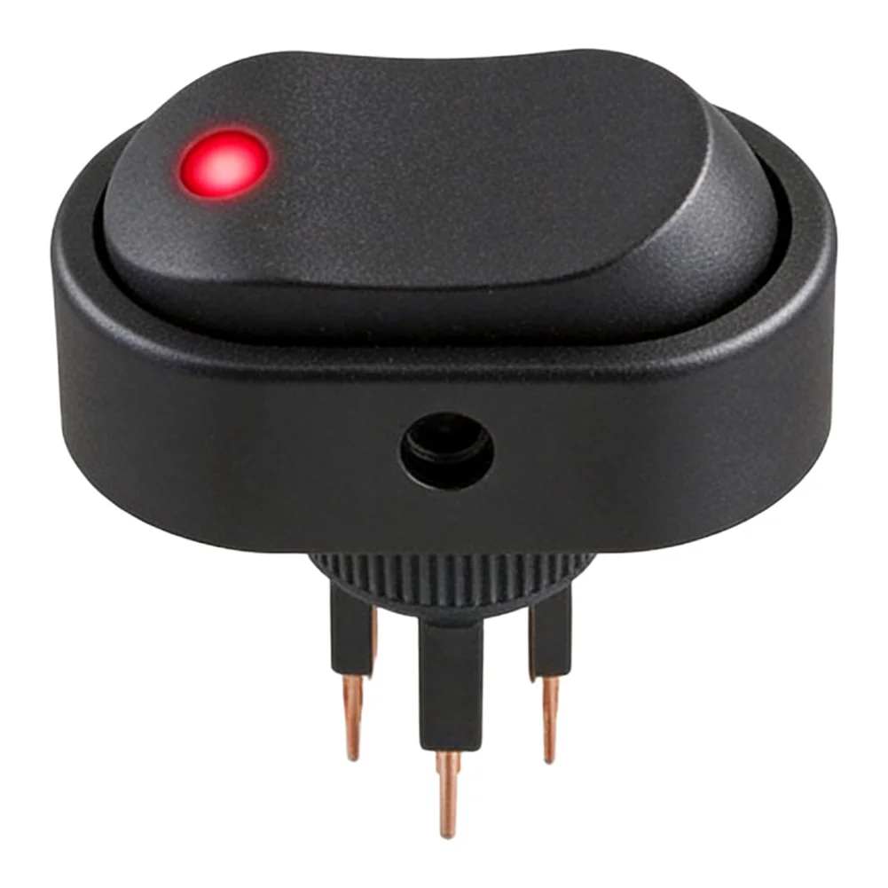 4PCS 12V 30A LED Rocker Switch Set with ON/OFF For Toggle Suitable for Car and Boat Motor Systems Construction