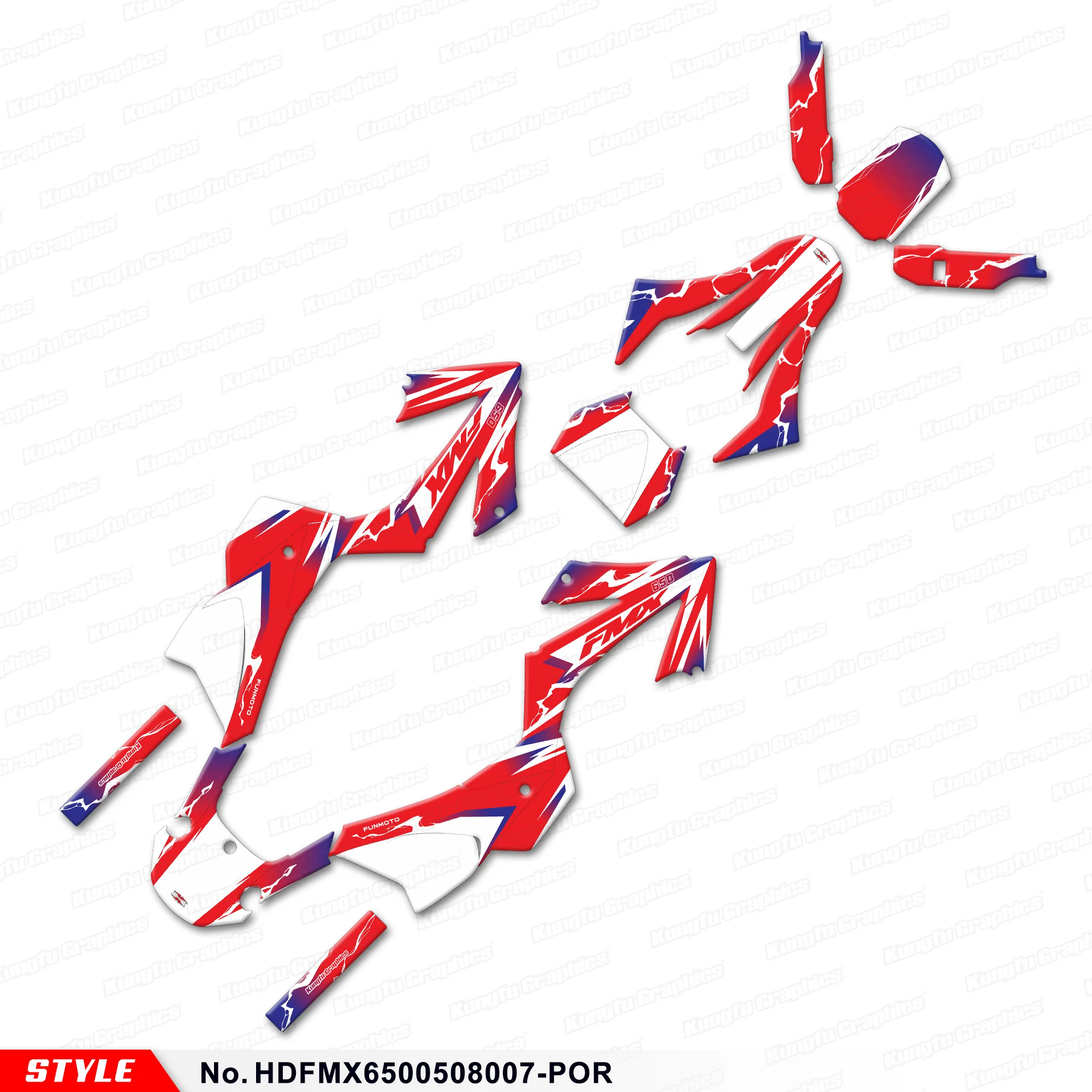 

Наклейки JY Racing, устойчивые к УФ-излучению, для HONDA FMX 650 FMX650 2005-2008, виниловая графика, аксессуары