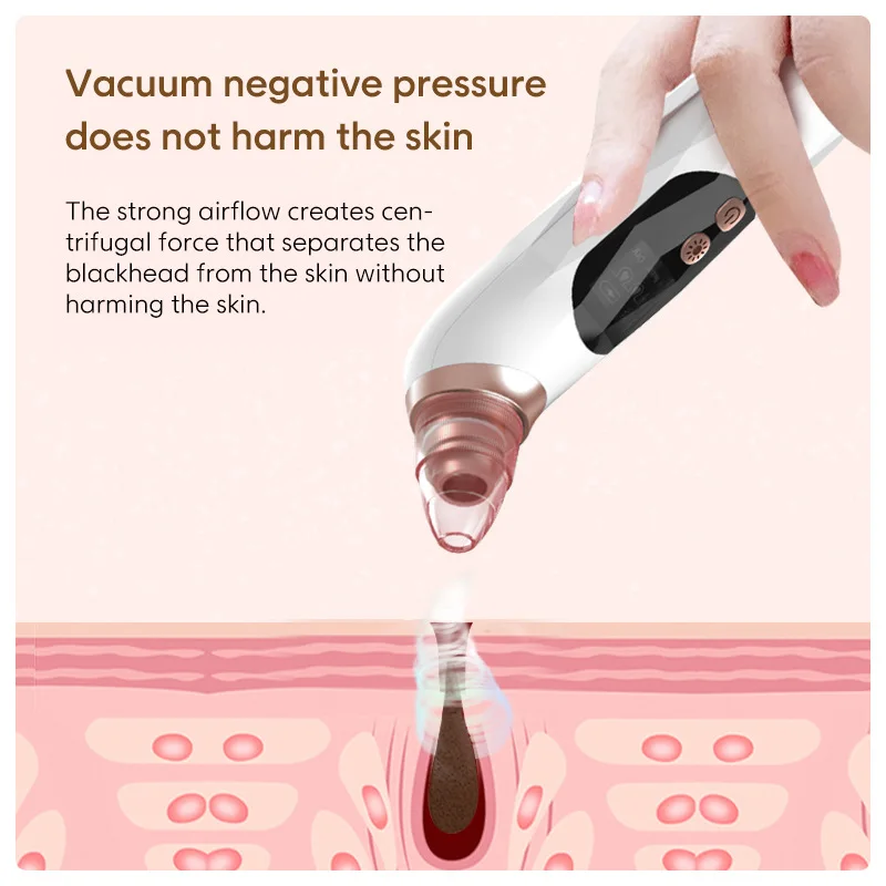 Electric Blackhead Remover Vacuum Suction Facial Pore Cleaner Spot Acne Pimple Black Head Extractor Facial Cleaning Tools USB