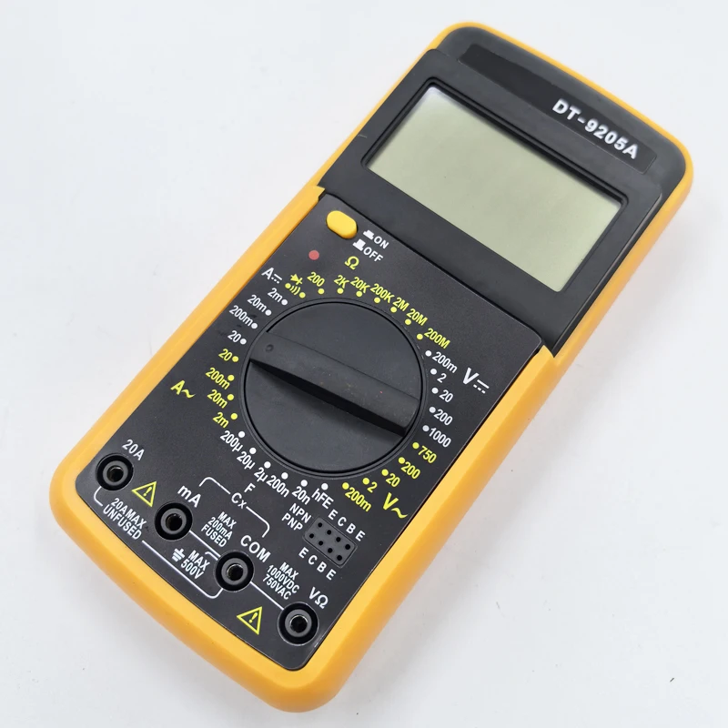 Multímetro digital profissional – DMM para tensão CA/CC, corrente, capacitância de resistência e testador de amperímetro de voltímetro portátil hFE