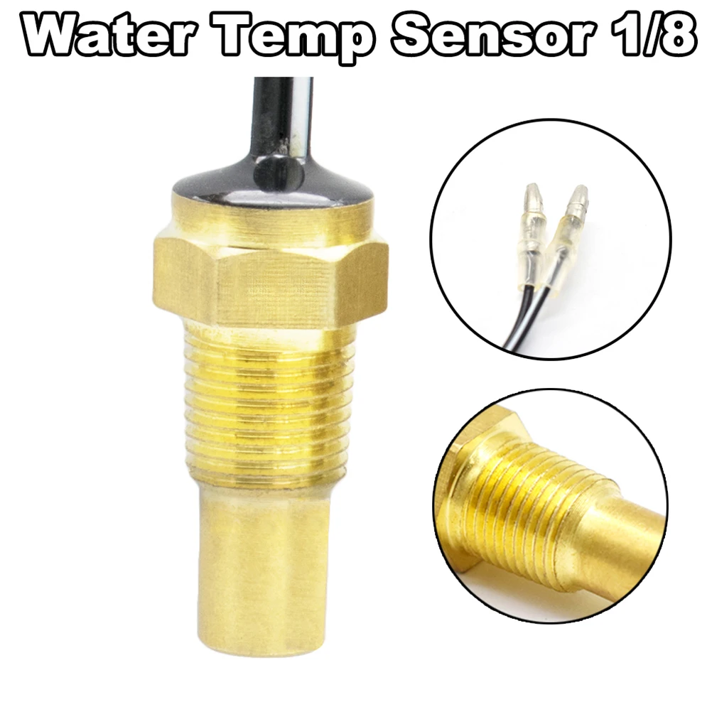 Universal 10MM Digital With Dual Wires Temp Replacement Car Truck Water Temperature Sensor Temp 50K Head Plug