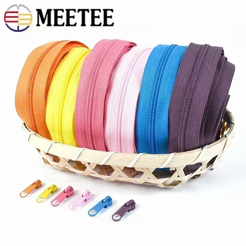 Rainbow Nylon Zipper By Yard with Sliders