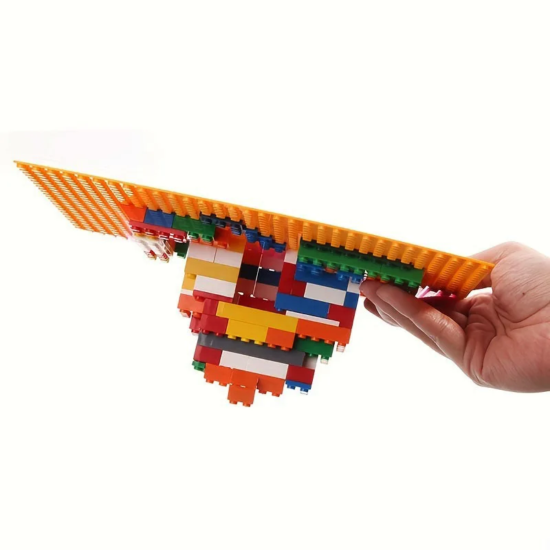 Placa de base de bloco 50x50, compatível com marcas mais convencionais, acessórios de base de brinquedo de criatividade infantil, 1 peça