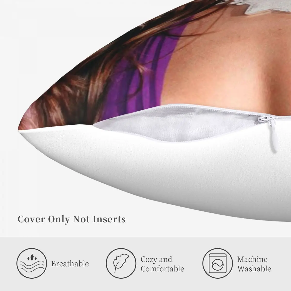 إميليا ميرنس 00965 الوسائد كيس وسادة غطاء وسادة Dakimakura كيس وسادة غطاء وسادة