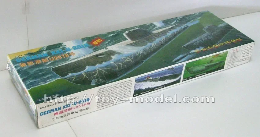 MINIHOBBY 1/144 WWII German Warship U Submarine U-2518 Electric Ups And Downs Plastic Assemble Ship Model