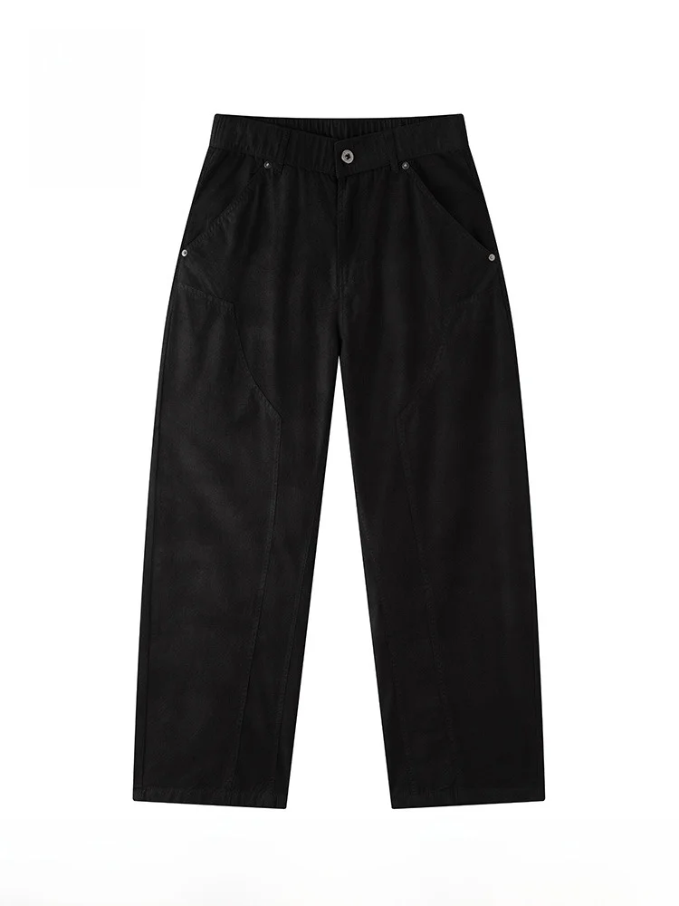 

Повседневные свободные прямые мужские брюки, новые летние брюки для рабочей одежды, универсальные брюки с ножом ape, хлопок, молодежный активный Sle