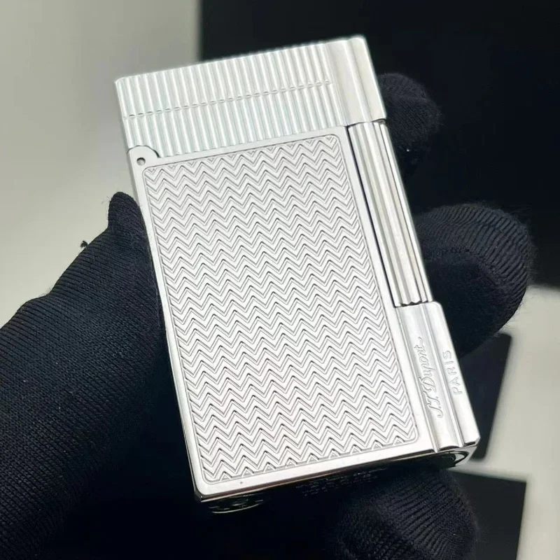

Классическая Ретро-зажигалка с ярким звуком, зеркальная Бутановая газовая зажигалка, аксессуары для курильщиков, подарочная коробка