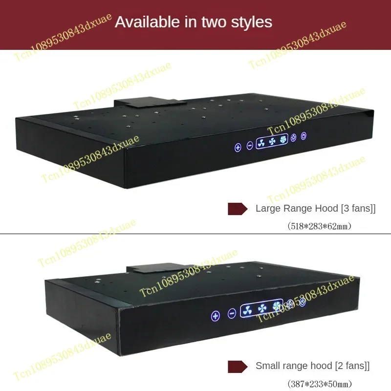 RV Vehicle Range Hood 12V Car Kitchen Range Hood Touch Switch with Led Light Removable Cleaning Camper Caravan Mini Range Hood
