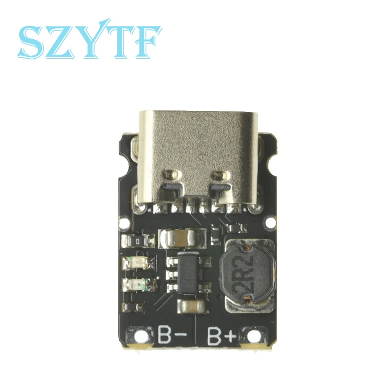 Type-C 5V Charge Discharge Integrated Module 3.7V 4.2V 18650 Lithium Battery Charging Boost Power Board Protection