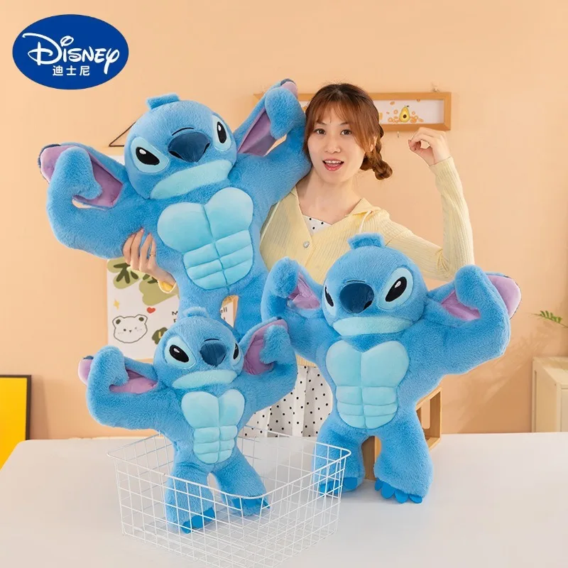 40/55/70Cm Big Size Gespierde Stitch Kawaii Anime Pluche Gevulde Pop Disney Cartoon Knuffels Kinderen kussen Vakantie Geschenken