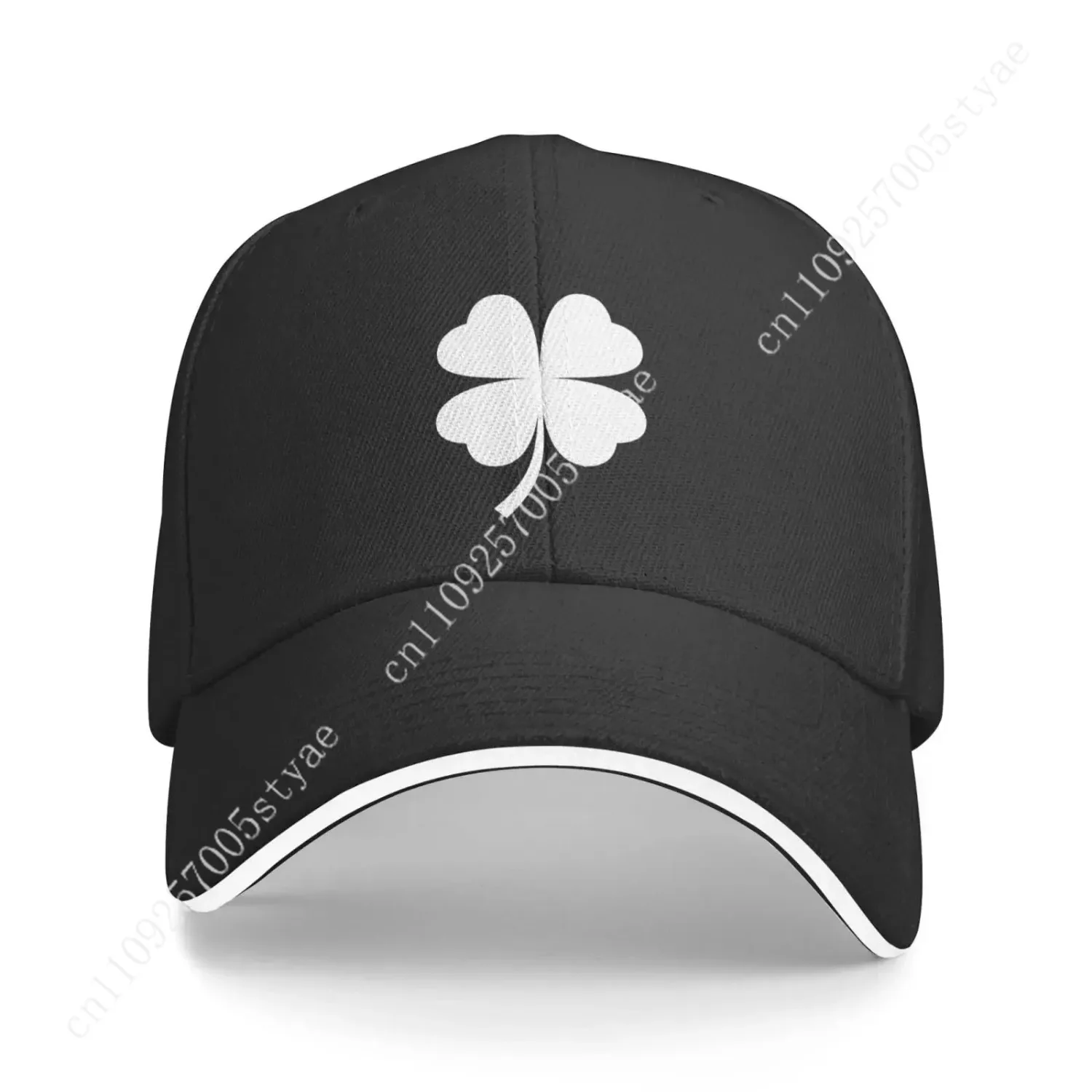 Four Leaf Clover Baseball Cap Adult Cotton Adjustable Casual Sunhat For Men Women