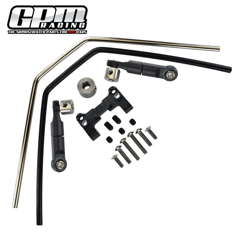 GPM Aluminium 7075 Stabilisatorhalterung vorne/hinten, Verbindung und Kabel für TRAXXAS-Schlitten