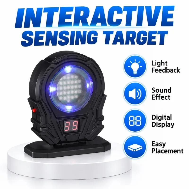 Interactive Hobby Electronic Target Automatic Count Function Indoor Backyard Game Fitting