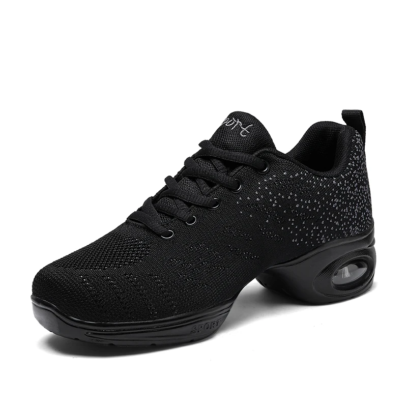 

977Women's Lightweight Mesh Dance Sneakers Non Slip Square Dance Fitness ShoesModern dance shoes training shoes