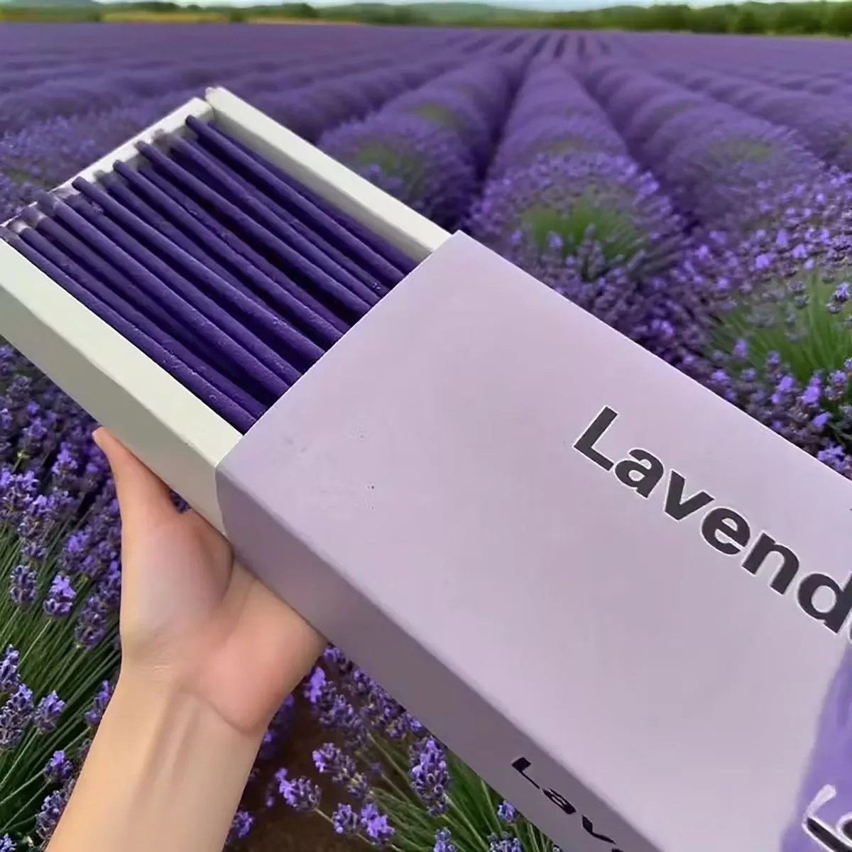 25/110/330/600/1600 Pieces of Natural Bamboo Charcoal Incense Sticks, Soaked in Lavender Fragrance |   Long-Lasting Fragrance, Suitable for Yoga, Meditation, Home and Office Use |   A Combination of Holidays Including Christmas, Halloween, Easter, Thanksgiving, and Hanukkah.