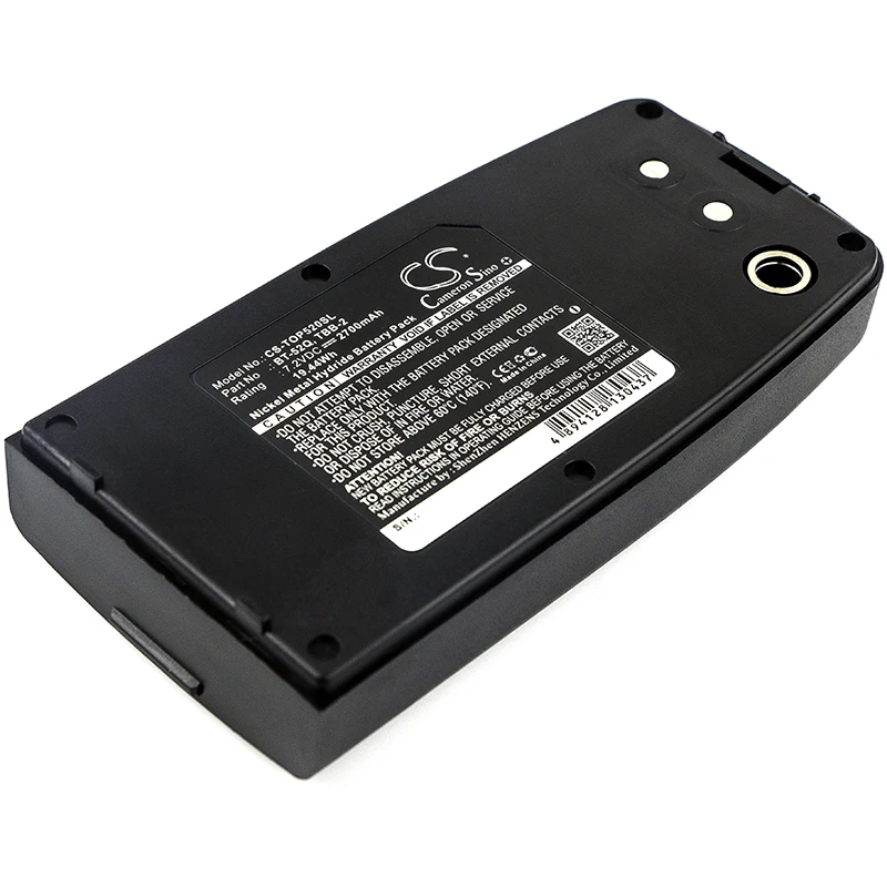 

Ni-MH Equipment, Survey, Test Battery for Topcon, 7.2V, 2700mAh, Compatible Models: CS-100, CTS-3000, GPT-1000