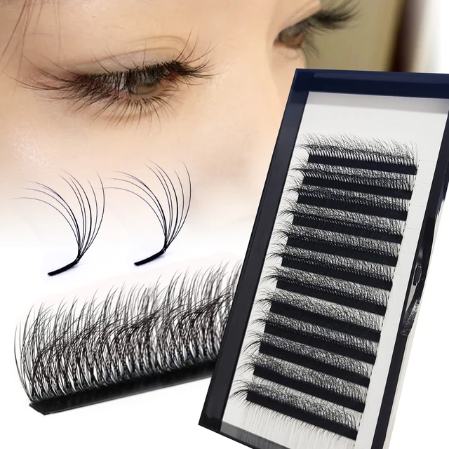 Honey Eyelash 5D Wielowarstwowe przedłużanie rzęs Opuchlizna Puszyste rzęsy Naturalnie 0,07 LC 8-15 mm Przedłużanie rzęs