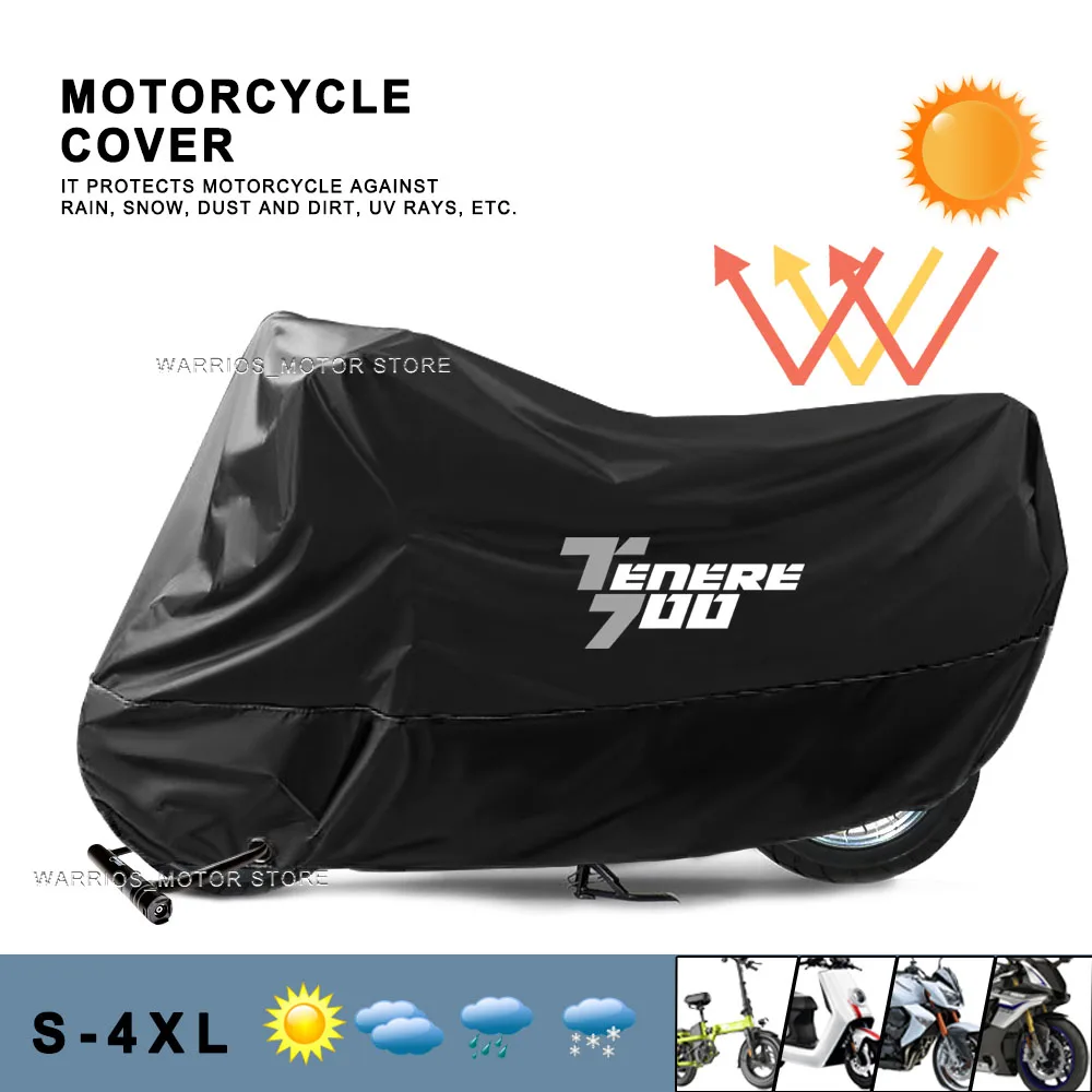 

Motorcycle Cover UV Protection Dustproof Snowproof Motorcycle Waterproof Cover For YAMAHA Tenere700 XTZ 700 2019 2020 2021