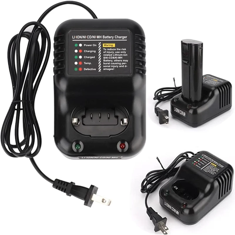 2in1 Battery Charger for Paslode Nail Gun 7.2V Li-ion and 6V Ni-CD/Ni-MH Battery for 404400,900400 900200 900476 902667