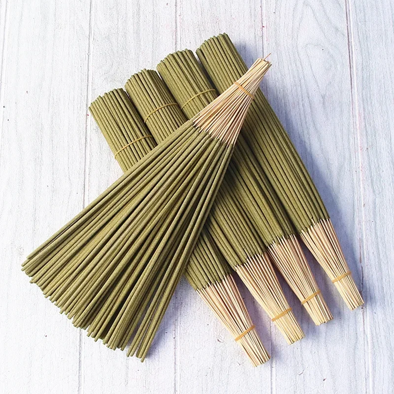 48cm Natural Handmade Cypress Leaves Incense Sticks about 100pcs Mosquito prevention household bamboo stick incense Home Scents